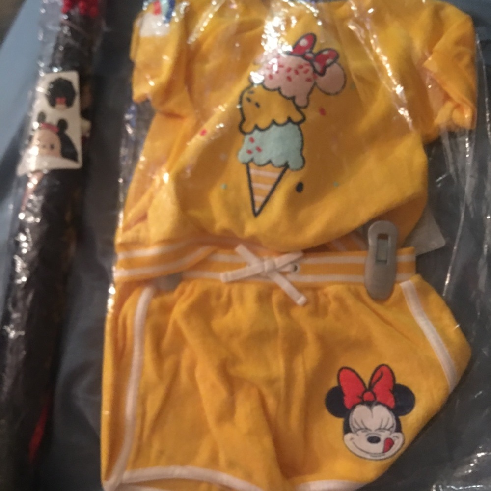 Minnie Mouse French terry outfit set